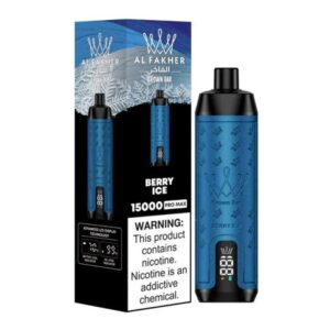 Al Fakher Crown Bar Pro Max 15K disposable vape with 15,000 puffs, vibrant fruit flavors, and sleek design, offering an elevated vaping experience